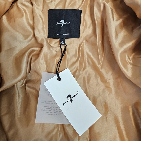 7 For All Mankind Tan and Brown Puffer Jacket - Picture 5 of 7